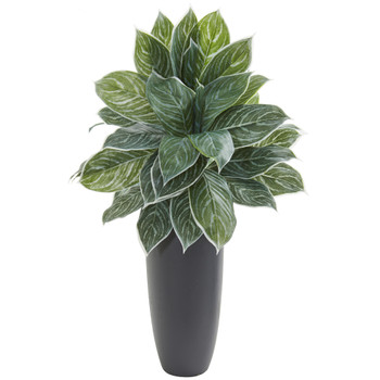 37 Aglonema Artificial Plant in Planter Real Touch - SKU #8551