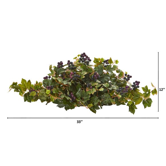33 Grape Leaf Artificial Ledge Plant - SKU #8899 - 1