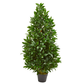4 Bay Leaf Artificial Topiary Tree UV Resistant Indoor/Outdoor - SKU #9103