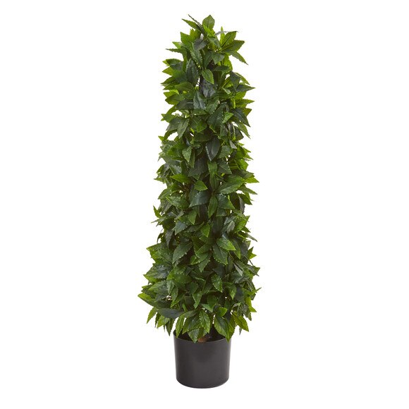 3 Sweet Bay Cone Topiary Artificial Tree - SKU #9454