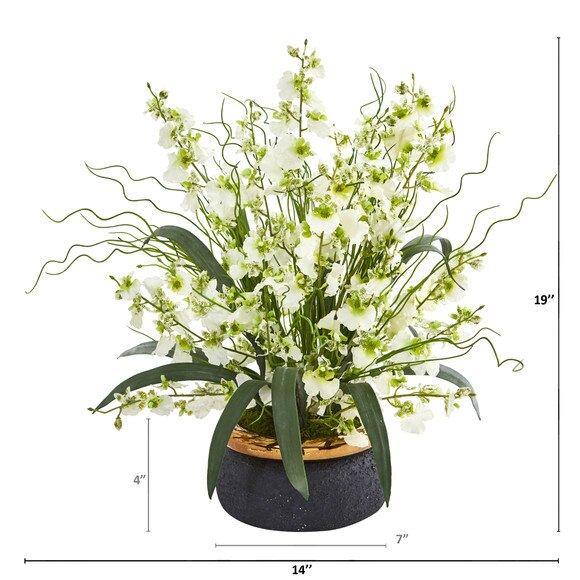 19 Dancing Lady Artificial Arrangement in Vase - SKU #A1039-PP - 7