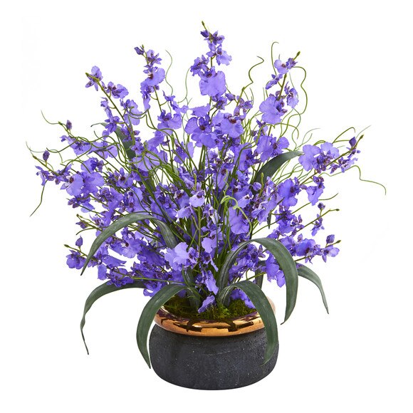 19 Dancing Lady Artificial Arrangement in Vase - SKU #A1039-PP - 2