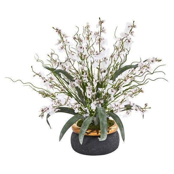 19 Dancing Lady Artificial Arrangement in Vase - SKU #A1039-PP