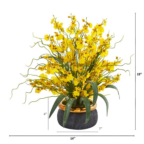 19 Dancing Lady Artificial Arrangement in Vase - SKU #A1039-PP - 5