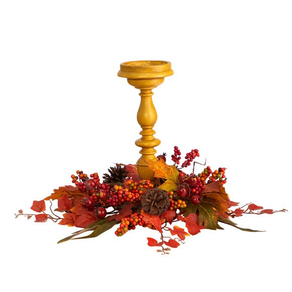 15 Harvest Fall Artificial Candelabrum Arrangement - SKU #A1775
