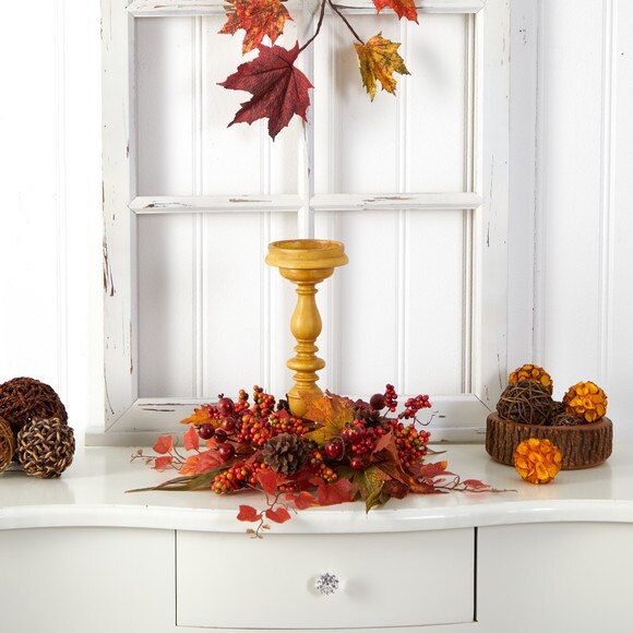 15 Harvest Fall Artificial Candelabrum Arrangement - SKU #A1775 - 3