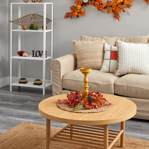 15 Harvest Fall Artificial Candelabrum Arrangement - SKU #A1775 - 4