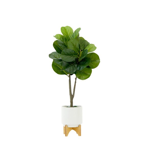 33 Artificial Fiddle Fig with Stand Planter - SKU #A2131
