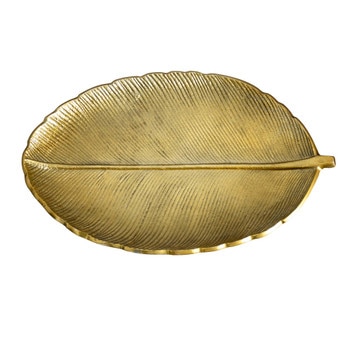 16 Gold Leaf Tray Decorative Accent - SKU #D1027