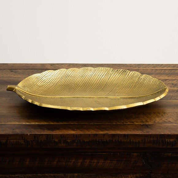 16 Gold Leaf Tray Decorative Accent - SKU #D1027 - 6
