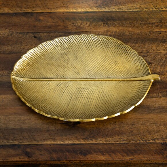 16 Gold Leaf Tray Decorative Accent - SKU #D1027 - 8