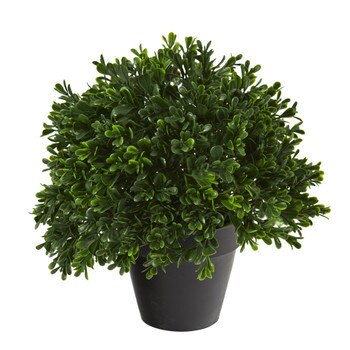 10 Boxwood Topiary Artificial Plant UV Resistant Indoor/Outdoor - SKU #P1301