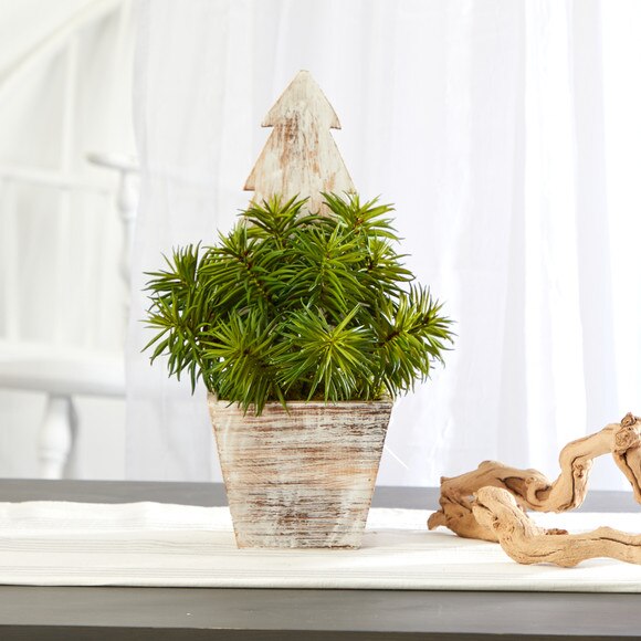 15 Succulent Artificial Plant in Christmas Tree Planter - SKU #P1333 - 3