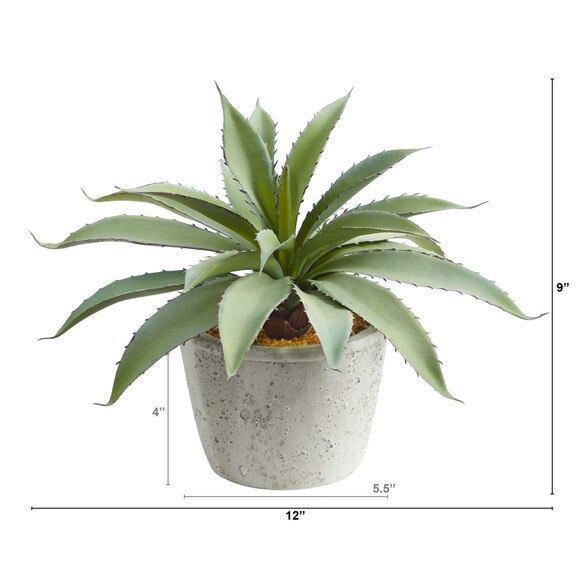 9 Aloe Succulent Artificial Plant - SKU #P1516 - 1