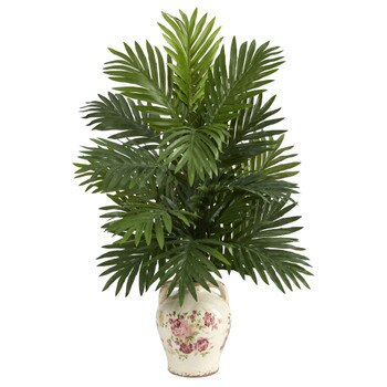 27 Areca Palm Artificial Plant in Floral Jar - SKU #P1530