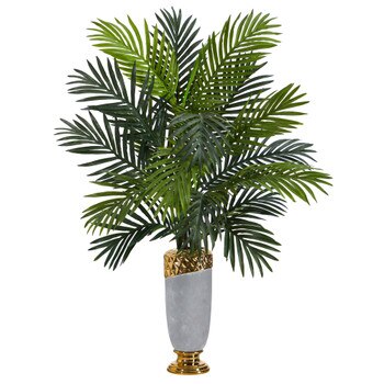 34 Areca Palm Artificial Plant in Designer Planter - SKU #P1535