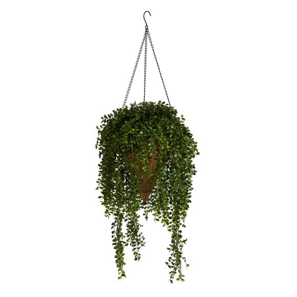 45 Gleditsia Artificial Plant in Hanging Cone Basket UV Resistant Indoor/Outdoor - SKU #P1605