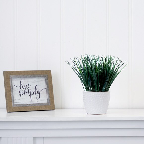 9 Artificial Grass Plant with Decorative Planter - SKU #P1914 - 3