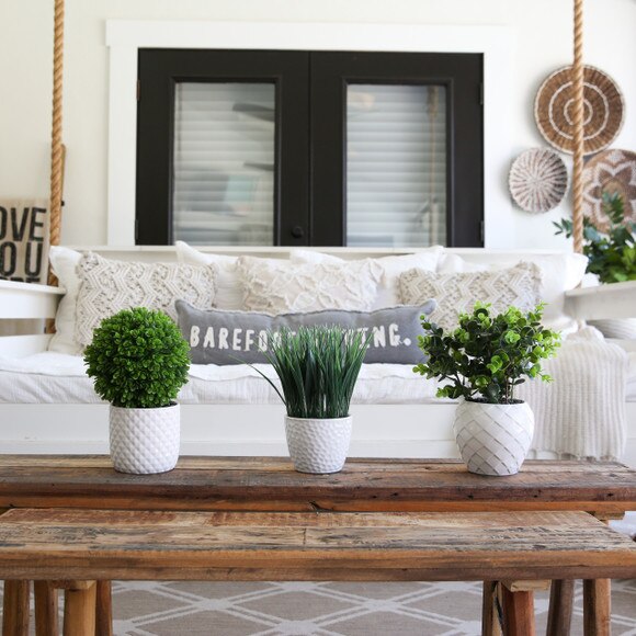 9 Artificial Grass Plant with Decorative Planter - SKU #P1914 - 4