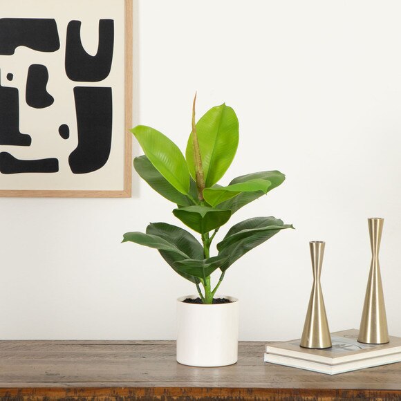 20-in Artificial Fiddle Leaf Fig Plant - SKU #P2048-S1 - 5