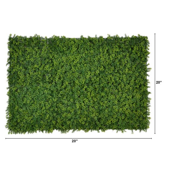 20 x 20 UV Resistant Irish Green Meadow Artificial Living Wall Panels Indoor/Outdoor - Set of 6 - SKU #P2081 - 1