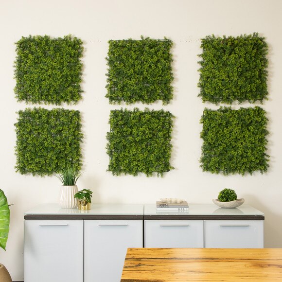 20 x 20 UV Resistant Irish Green Meadow Artificial Living Wall Panels Indoor/Outdoor - Set of 6 - SKU #P2081 - 8