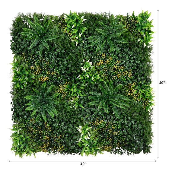 40 x 40 UV Resistant Hawaiian Islands Artificial Living Wall Panel Indoor/Outdoor - SKU #P2086 - 1