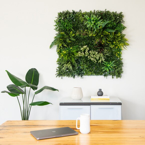 40 x 40 UV Resistant Amazon Rainforest Artificial Living Wall Panel Indoor/Outdoor - SKU #P2088 - 6