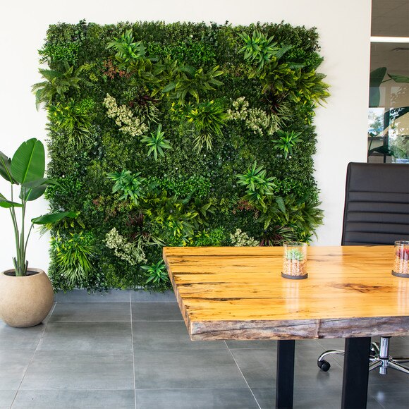 40 x 40 UV Resistant Amazon Rainforest Artificial Living Wall Panel Indoor/Outdoor - SKU #P2088 - 9