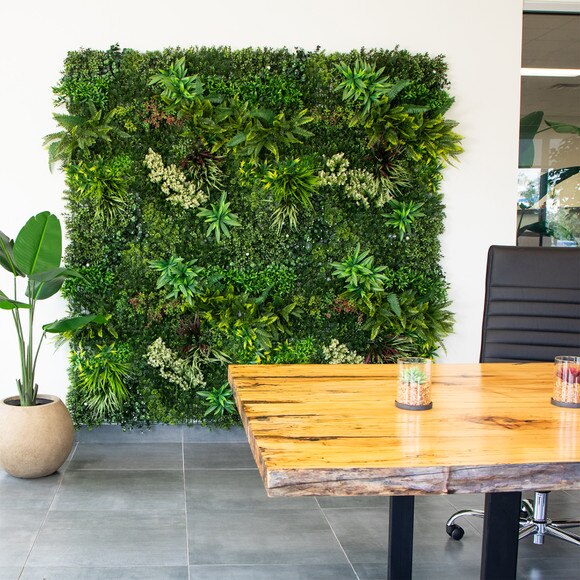40 x 40 UV Resistant Amazon Rainforest Artificial Living Wall Panel Indoor/Outdoor - SKU #P2088 - 10