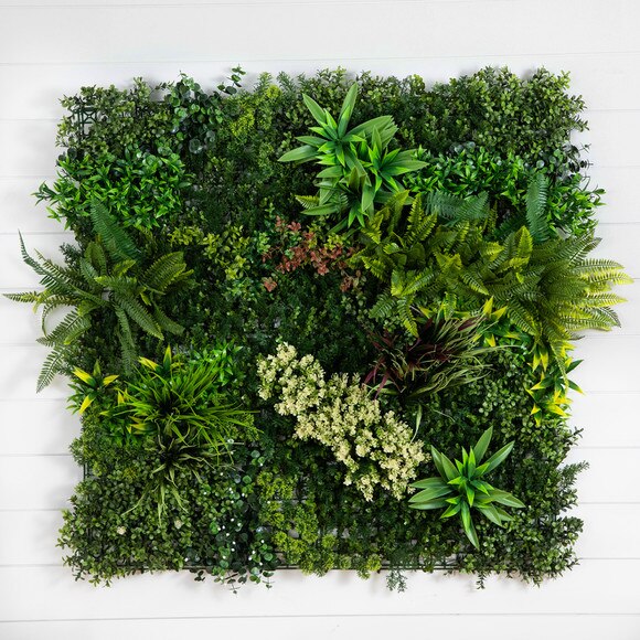 40 x 40 UV Resistant Amazon Rainforest Artificial Living Wall Panel Indoor/Outdoor - SKU #P2088 - 12