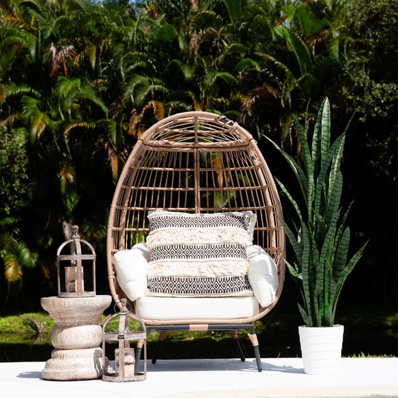5 UV Resistant Artificial Sansevieria Plant in White Decorative Planter Indoor/Outdoor - SKU #P2136 - 5