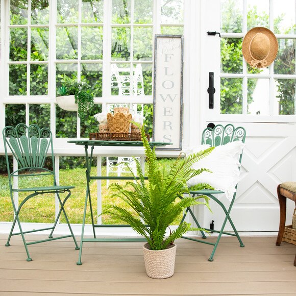 3-ft UV Resistant Artificial Boston Fern Potted Plant Indoor/Outdoor - SKU #P2179 - 5