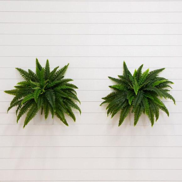 40 UV Resistant Artificial Boston Fern Indoor/Outdoor - Set of 2 - SKU #P2180-S2 - 5