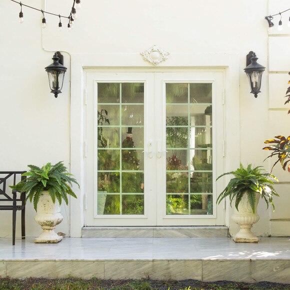 40 UV Resistant Artificial Boston Fern Indoor/Outdoor - Set of 2 - SKU #P2180-S2 - 6