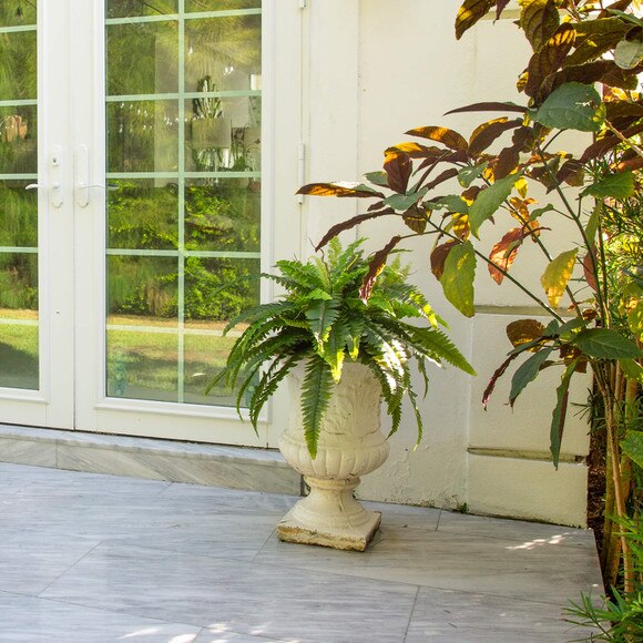 40 UV Resistant Artificial Boston Fern Indoor/Outdoor - Set of 2 - SKU #P2180-S2 - 7