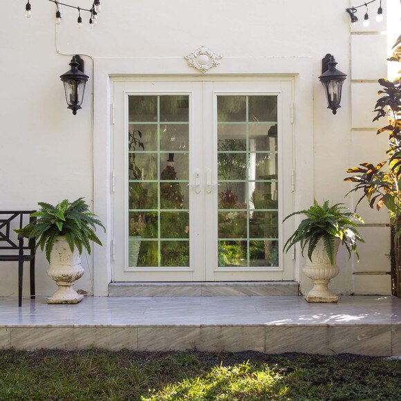 40 UV Resistant Artificial Boston Fern Indoor/Outdoor - Set of 2 - SKU #P2180-S2 - 8
