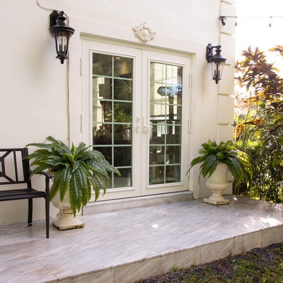 40 UV Resistant Artificial Boston Fern Indoor/Outdoor - Set of 2 - SKU #P2180-S2 - 9
