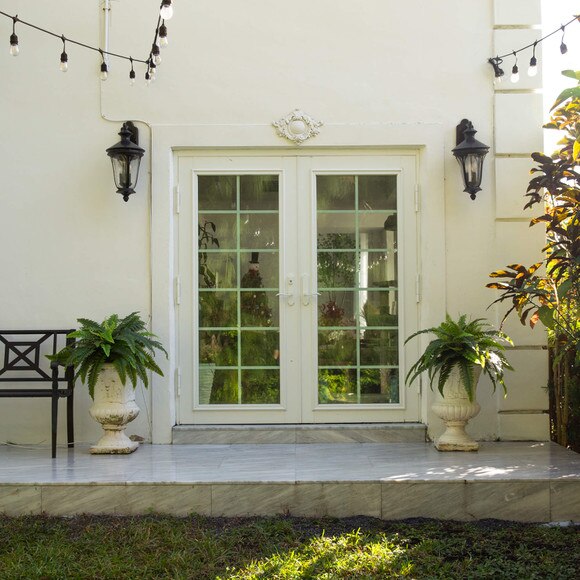 40 UV Resistant Artificial Boston Fern Indoor/Outdoor - Set of 2 - SKU #P2180-S2 - 11