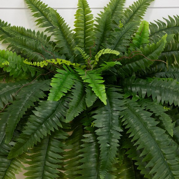 48 UV Resistant Artificial Boston Fern Indoor/Outdoor - Set of 2 - SKU #P2181-S2 - 2