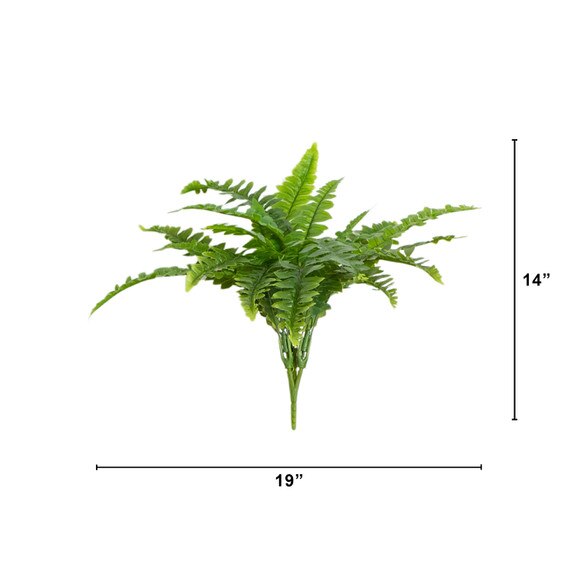 19 UV Resistant Artificial Boston Fern Indoor/Outdoor - Set of 2 - SKU #P2182-S2 - 1