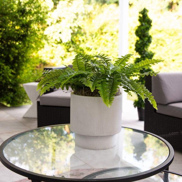 19 UV Resistant Artificial Boston Fern Indoor/Outdoor - Set of 2 - SKU #P2182-S2 - 5