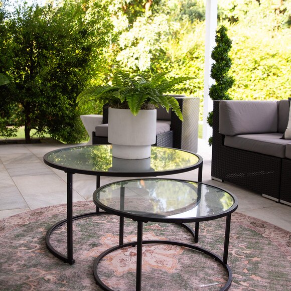 19 UV Resistant Artificial Boston Fern Indoor/Outdoor - Set of 2 - SKU #P2182-S2 - 7