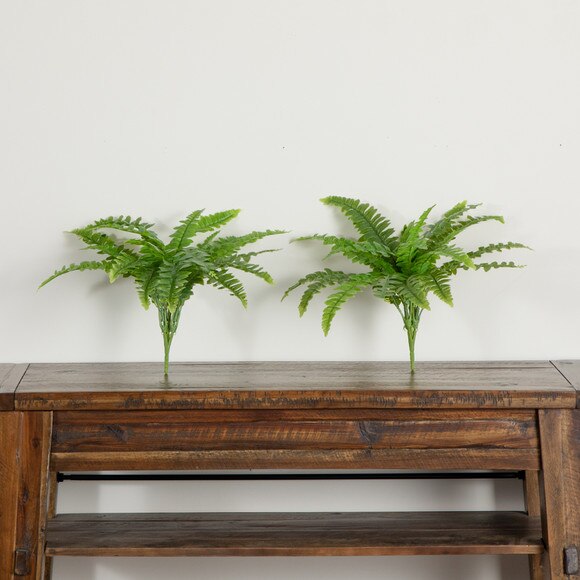 19 UV Resistant Artificial Boston Fern Indoor/Outdoor - Set of 2 - SKU #P2182-S2 - 8