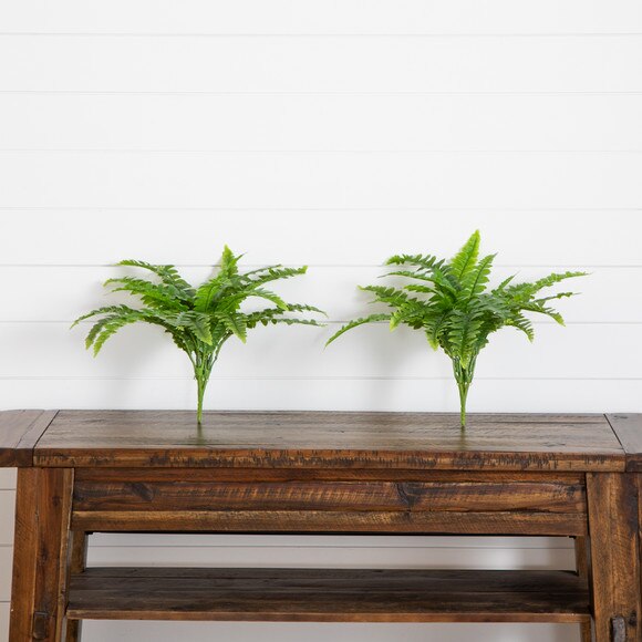 19 UV Resistant Artificial Boston Fern Indoor/Outdoor - Set of 2 - SKU #P2182-S2 - 9