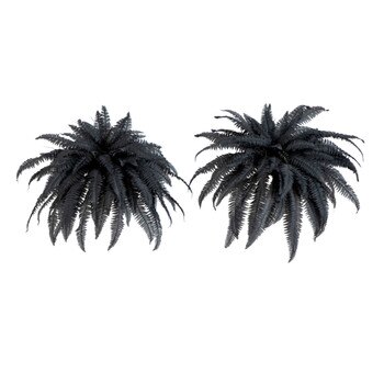 48-in Artificial Halloween Black Boston Fern - Set of 2 - SKU #P2198-S2