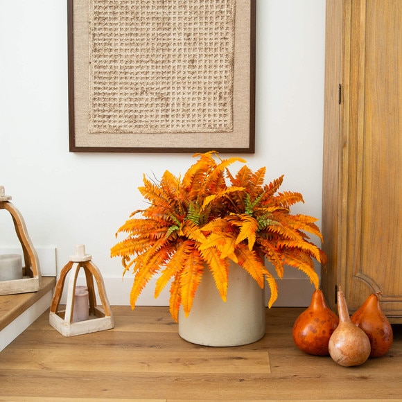 48-in Autumn Artificial Fall Boston Fern - Set of 2 - SKU #P2201-S2 - 5