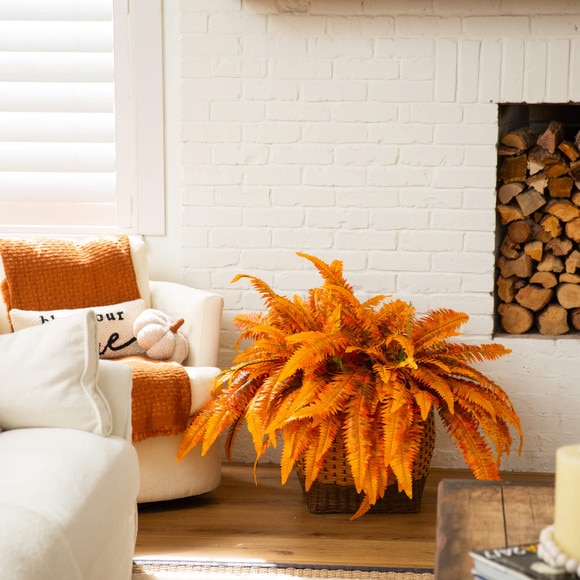 48-in Autumn Artificial Fall Boston Fern - Set of 2 - SKU #P2201-S2 - 6