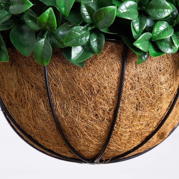 18-in UV Resistant Artificial Gardenia Hanging Basket Indoor/Outdoor - SKU #P2204 - 3
