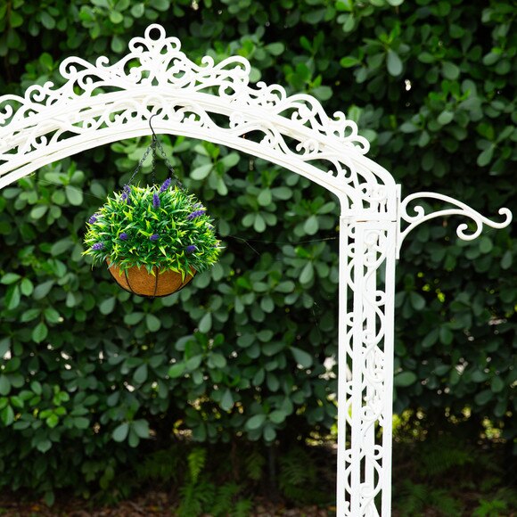 18-in UV Resistant Artificial Lavender Hanging Basket Indoor/Outdoor - SKU #P2205 - 7